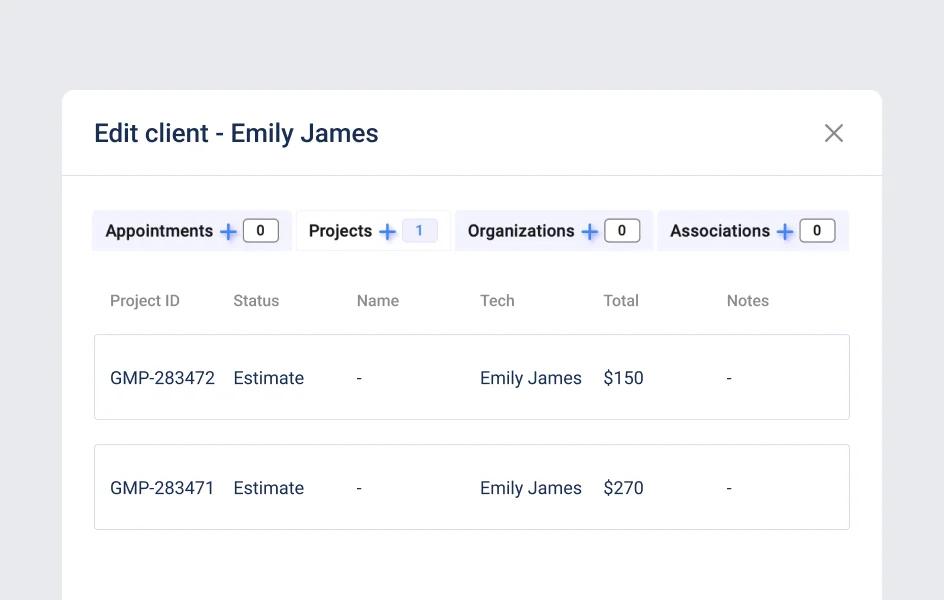 Comprehensive Customer History