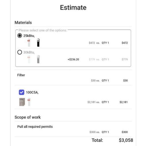 Adding items to the project in the app