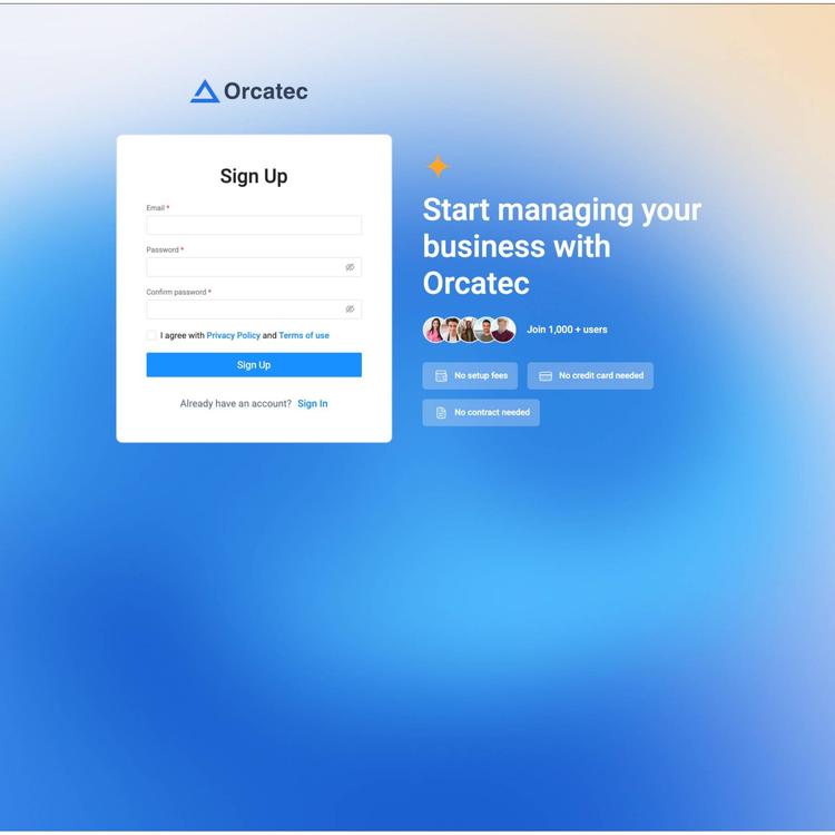 Orcatec Onboarding Guide: Set Up Your Account, Projects, and Invoices Easily